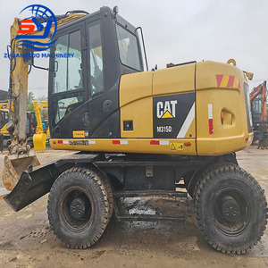 Excavatrice sur pneus Caterpillar M315D2 d'occasion, machine de construction avec moteur d'origine, prix bas - Product Image 2