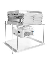 Système audiovisuel de salle de conférence intelligent avec support de projecteur électrique silencieux encastré et caché, course de 2 mètres