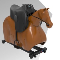 Simulateur d'équitation électrique pour centre de fitness, équipement d'entraînement complet du corps, simulateur de cheval d'équitation en acier