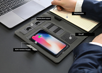 Carnet intelligent A6 personnalisé à couverture rigide avec chargement sans fil et lettrage – Agendas connectés