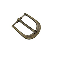 Boucle de ceinture fine en alliage de zinc bronze antique de luxe 26 mm pour sangles en cuir, quincaillerie vintage pour sacs, OEM