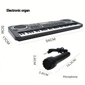 Multi-Function Children Learning <b>Music</b> Toy 61 Keys Piano Keyboard Microphone Electronic Organ Musical Instrument - Product Image 5