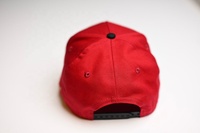 Sombreros de Material de tela personalizada de algodón rojo grande, gorras deportivas de 5 paneles, gorra ajustable de béisbol con bordado de verano neutro para hombre y mujer