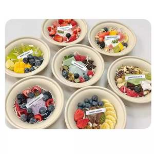 Disposable <b>Paper</b> Pulp <b>Bowls</b> Round 340Ml For Party Food Serving Biodegradable - Product Image 4