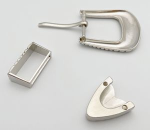 Ensemble de 3 boucles de ceinture de luxe personnalisées en métal de style western, avec petites vis de fixation, pour ceintures et chaussures - Product Image 6