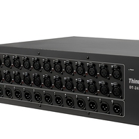 Interface audio Dante Thinuna DT-2412R haut de gamme en rack, 24 entrées 12 sorties, pour systèmes de sonorisation de tournée et grandes conférences
