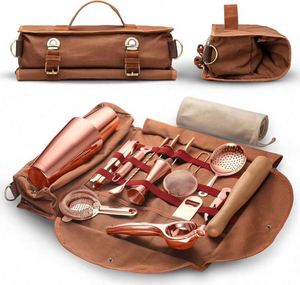 Muestra Gratuita, Juego de Herramientas de Barman Portátiles Profesionales, Kit de Barman de Viaje con Bolsa - Product Image 2