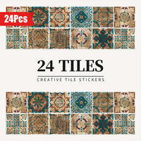 Carreaux de sol et de mur vintage européens imperméables et résistants à l'huile pour cuisine et salle de bain - Fournisseur en gros