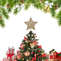 Zhengtian personnalisé grand extérieur étanche 29Cm 50Cm blanc arbre de Noël Topper étoile pour Pvc décoration d'arbre de Noël