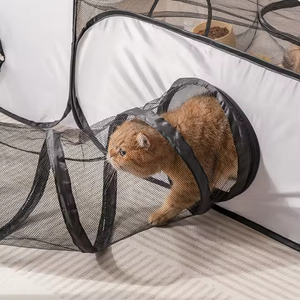 Corralito Plegable Portátil para Mascotas Pequeñas, de Tela Oxford Transpirable, con Túnel Perimetral - Product Image 2