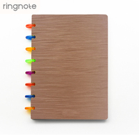 Lot de 30 couvertures de carnet A4 RINGNOTE en mousse PP texturée brossée, agenda hebdomadaire réutilisable, reliure à disques, cadeaux d'affaires, carnet de planification