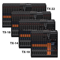 Console de mixage professionnelle TNH ST10 à 10 canaux avec 99 DSP, MP3, USB, BT, alimentation fantôme 48V pour bars, DJ, mariages et événements