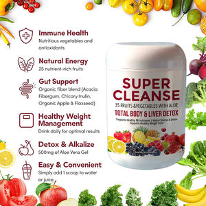 OEM Natuurlijke Detox Reiniging Ontgifting Fruit Groenten Aloë Super Reinigings Sap Poeder - Product Image 5