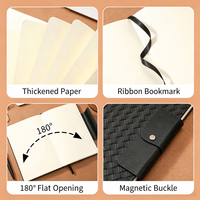 Carnet et stylo personnalisés, cadeaux de papeterie, best-seller, carnet de notes A5 en cuir noir pour les activités promotionnelles des entreprises