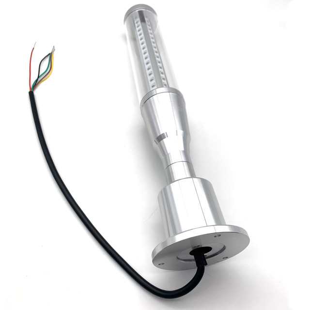 SVLEC IP65 LED Flashing Multi-Functional Signal Tower Light with 3 Color Layers Red/Yellow/Green DC 24V 360 Beam Angle