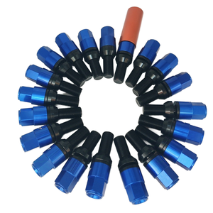 Boulons à capuchon plat coniques bleus M14x1.25 Pièces universelles de <span class=keywords><strong>boulon</strong></span> de roue et de voiture modifiées pour Benz <span class=keywords><strong>BMW</strong></span> Porsche Audi VW - Product Image 1