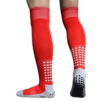 Chaussettes de football montantes respirantes et anti-transpiration pour jeunes, en Spandex/Polyester/Coton, idéales pour l'entraînement de football (vente en gros)