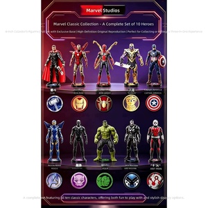 Zhongdongmanwei Serie Semplice Set di 7 <span class=keywords><strong>Action</strong></span> Figure di <span class=keywords><strong>Iron</strong></span> <span class=keywords><strong>Man</strong></span> in PVC da 4 Pollici, Edizione Commemorativa Ristampata, Regalo da Esposizione - Product Image 2
