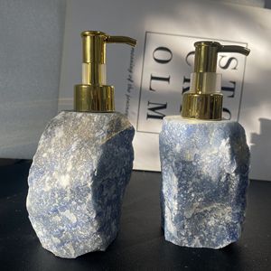 Natural Crystal <b>Soap</b> Dispenser, <b>Refillable</b> Raw Gemstone Lotion Bottle with Pump, Luxury Quartz Empty Liquid <b>Hand</b> <b>Soap</b> Dispenser - Product Image 4