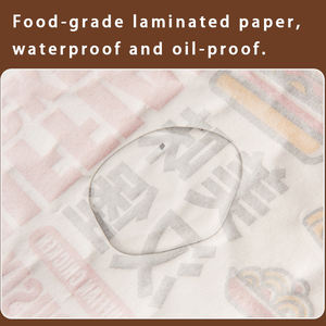 Custom Greaseproof Food Wrapping Paper for <b>Burger</b>/Sandwich - Oil Resistant & Durable Coated Paper - Product Image 3