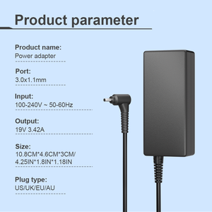 Adaptateur pour ordinateur portable 65W 3.0mm*1.1mm 19V 3.42A pour <span class=keywords><strong>Acer</strong></span> Aspire 1/5/Aspire/Swift/Chromebook/Spin avec câble secteur US/UK/EU/AU – Fournisseur de premier plan - Product Image 2