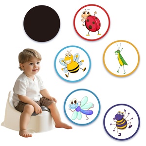 Autocollants réutilisables pour la propreté, changeant de couleur, pour révéler la cible sur le siège de toilette, pour l'apprentissage de la propreté des enfants et les activités de fête sur le thème de la propreté - Product Image 1