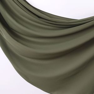 Foulards Hijabs Voiles En Gros pour Femmes, Unis, Tudungs Islamiques, Châles, Voiles Musulmans en Mousseline de Soie Couleur Unie - Product Image 4