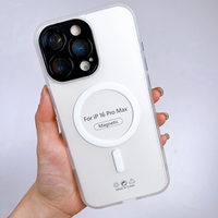 2025 nouveau étui de téléphone à aspiration magnétique givré pour iPhone 11 12 13 14 15 16 Promax Anti-chute accessoires de téléphone portable