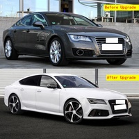 Pièces automobiles A7 S7 2011-2015 Modifié en RS7 Style Pare-chocs avant avec calandre et diffuseur arrière Feux arrière Kit carrosserie pour Audi