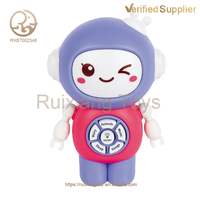 Robot Montessori multifuncional para bebés, Máquina Inteligente para niños, aprendizaje de Educación Temprana, máquina de cuentos musicales, juguetes relajantes