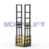 MORN Rail Lift Platform Vertikal, Lift Kargo Hidrolik Gudang untuk Lift Platform Angkat Barang