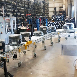 Tốt nhất có thể điều chỉnh cơ giới có thể thu vào băng tải cho nhà cửa hàng nhà máy cao su bọc con lăn cho thực phẩm nhà máy sản xuất sử dụng - Product Image 6