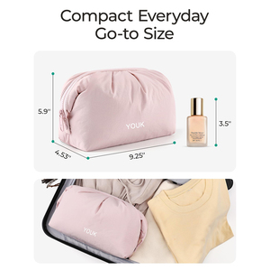 Portable Travel Cosmetic Storage <strong>Bag</strong> Foldable <strong>Fluffy</strong> Nylon Zipper Makeup Cosmetic <strong>Bag</strong> Direct Manufacturer - Product Image 6