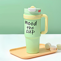 316 grande capacité bouteille d'eau Mac paille Thermos tasse filles haute couleur créative tasse à glace nouveau voyage affaires cadeaux pour Camping
