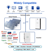 Sistema de Baterías de Almacenamiento de Energía Residencial Híbrido CAN Todo en Uno Modular Apilable LiFePO4 IP65 de 280Ah/314Ah con Stock en la UE, 10-20Kw
