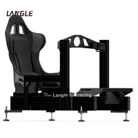 Plaque de support de pédale de simulateur de course Sim Racing Game Competition Next Leveling Lite Simulator Cadre en aluminium