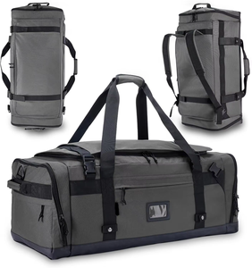 Waterproof Durable Heavy Duty Tactical Canvas Duffel <b>Bag</b> Foldable Gym <b>Backpack</b> 80L Large <b>Travel</b> Duffle <b>Bag</b> - Product Image 2