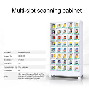 Distributeur automatique treillis armoire collation <span class=keywords><strong>boisson</strong></span> self-service commercial sans pilote distributeur automatique pur balayage code casier - Product Image 3