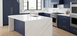 Encimera de Cuarzo Vietnamita con Líneas Doradas, Gran Formato, para Cocina Moderna, Baño, Hotel, Ecológica, Impermeable, 20mm de Grosor, VANTY TOP, Hospital - Product Image 6