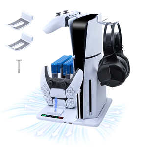 Iplay Đa Chức Năng Dock Làm Mát Đứng Cho Ps5 Mỏng Đĩa Sạc Đứng Cơ Sở Lưu Trữ Kỹ Thuật Số Cho PS Điều Khiển <span class=keywords><strong>Gamepad</strong></span> Sạc - Product Image 2