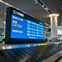 Module d'affichage LED intérieur à contraste élevé, sans effet fantôme, stable, longue durée de vie, pour aéroports et gares ferroviaires à grande vitesse