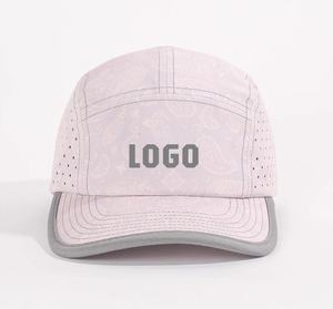 <span class=keywords><strong>Gorras</strong></span> OEM para correr con correa ajustable Cierre trasero 100% Nylon Cachemira Serigrafía Ligera 5 paneles Sprinters Camp Cap - Product Image 2