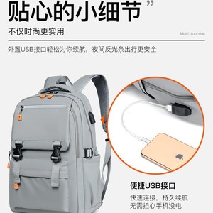 Men's <b>Backpack</b> <b>Large</b> Capacity 16 Inch Laptop Bag Waterproof Wear Resistant Everyday Use College Student Travel <b>Backpack</b> - Product Image 2