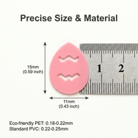 Paillettes en PVC en forme d'œuf de Pâques, écologiques, 15x11mm, épaisseur 0,22-0,25mm, multicolores, décoratives, pour festivals