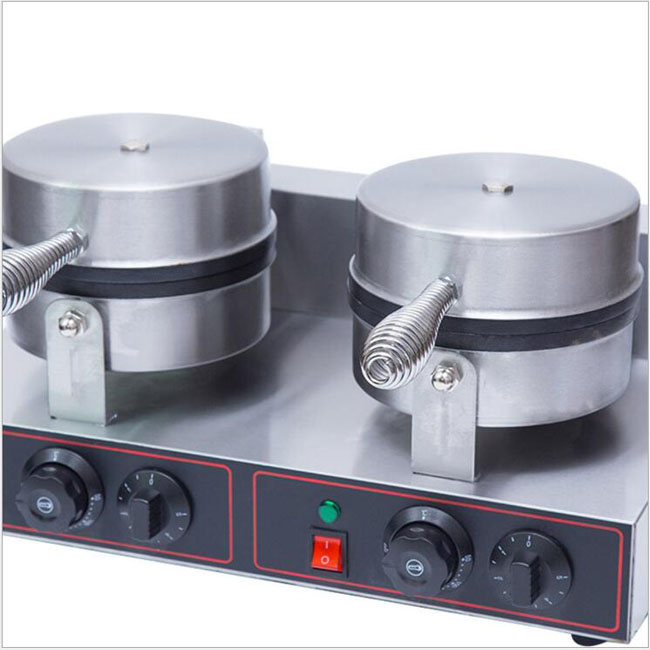 Двухсторонняя вафельная печь, коммерческая электрическая двухсторонняя вафельная машина с таймером, электрическая вафельная машина