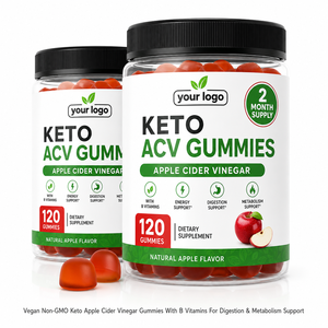 Gummies Keto ACV Quotidiennes Véganes Sans Sucre Certifiées GMP pour le Soutien Métabolique et le Bien-être Digestif, Marque Privée OEM ODM - Product Image 1
