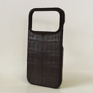 Vendita calda esotica per la pelle di coccodrillo pancia del telefono Cover genuino per iPhone 17 Pro custodie per telefoni cellulari - Product Image 3