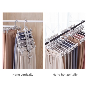 Supplier Price Multi Layer Pants Hanger Folding Closet Save Space Trouser Hanger Removable Tanning Rack - Product Image 4