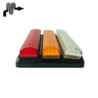 Nouvelle barre lumineuse d'identification LED 12V OEM ODM, 24 LED, feu arrière, clignotant, feu de recul, SAE DOT, étanche IP67, pour camion
