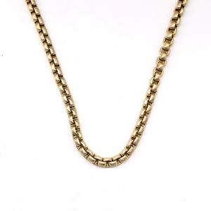 Yunnique Collar de cadena chapado en oro de aleación de zinc unisex, diseño geométrico, regalo, joyería, accesorio de moda - Product Image 3